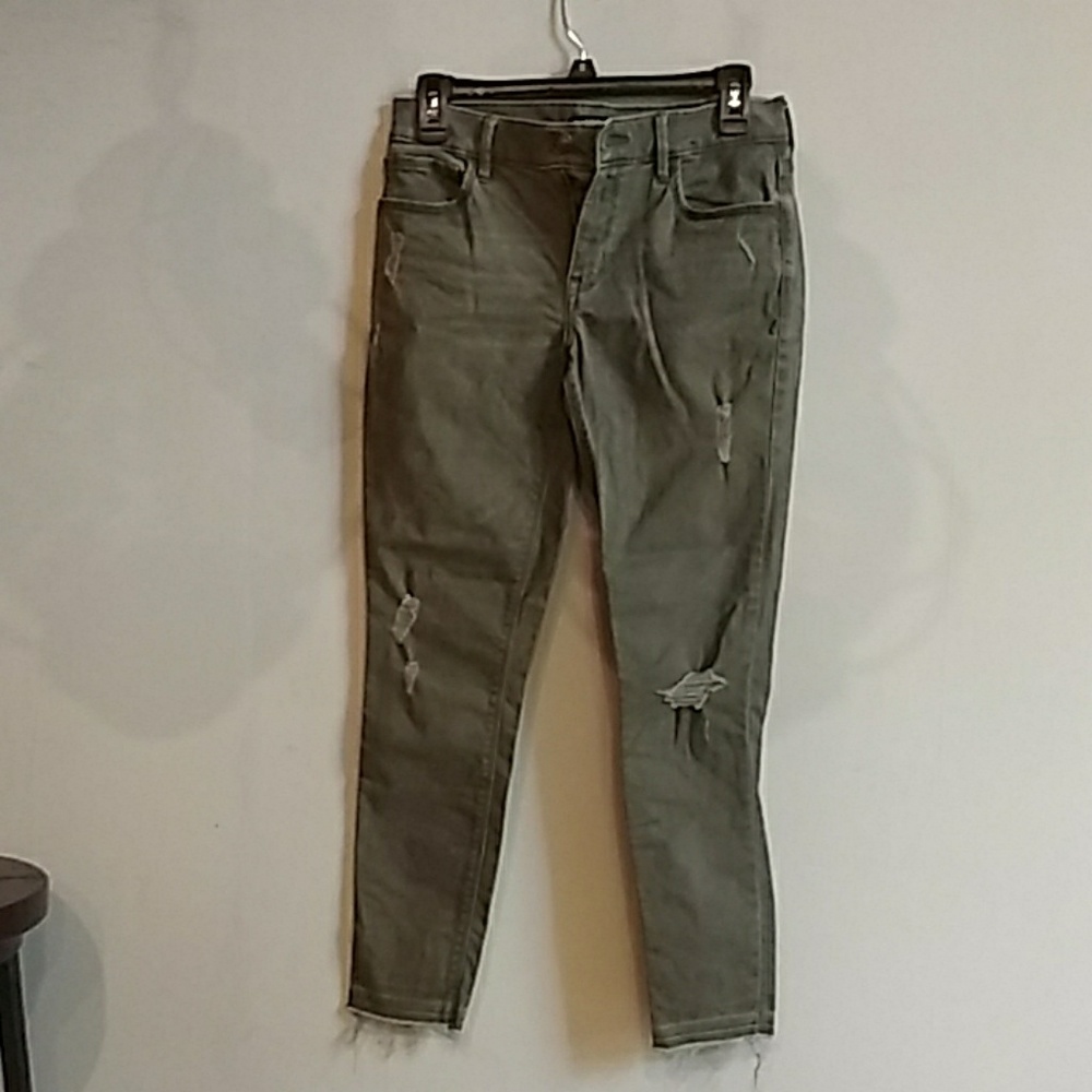 Express| Cropped distressed Jeggings